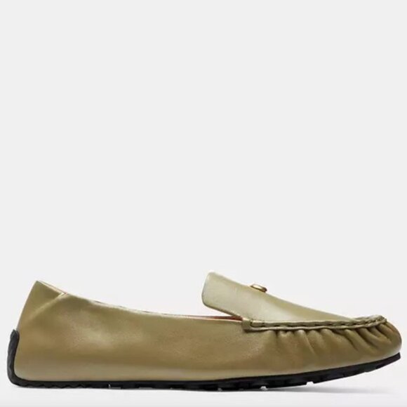 Coach Ronnie Loafer C Logo Leather Driving Shoes Slip On Minimalist Comfort Flat - Picture 13 of 16